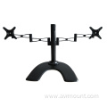 desktop dual arm mount for monitor up to 27  inch